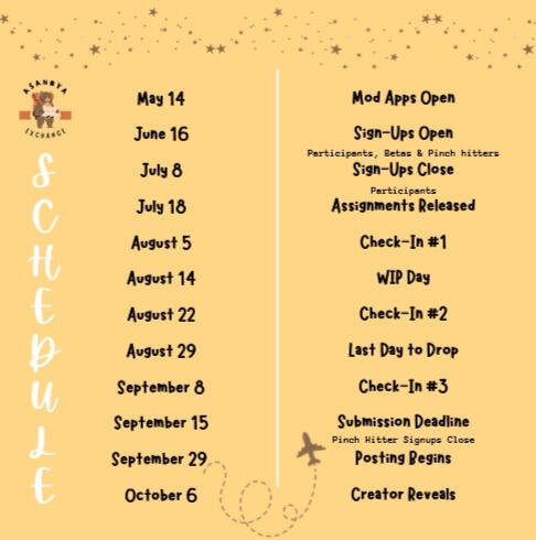 AsaNoya Exchange Schedule